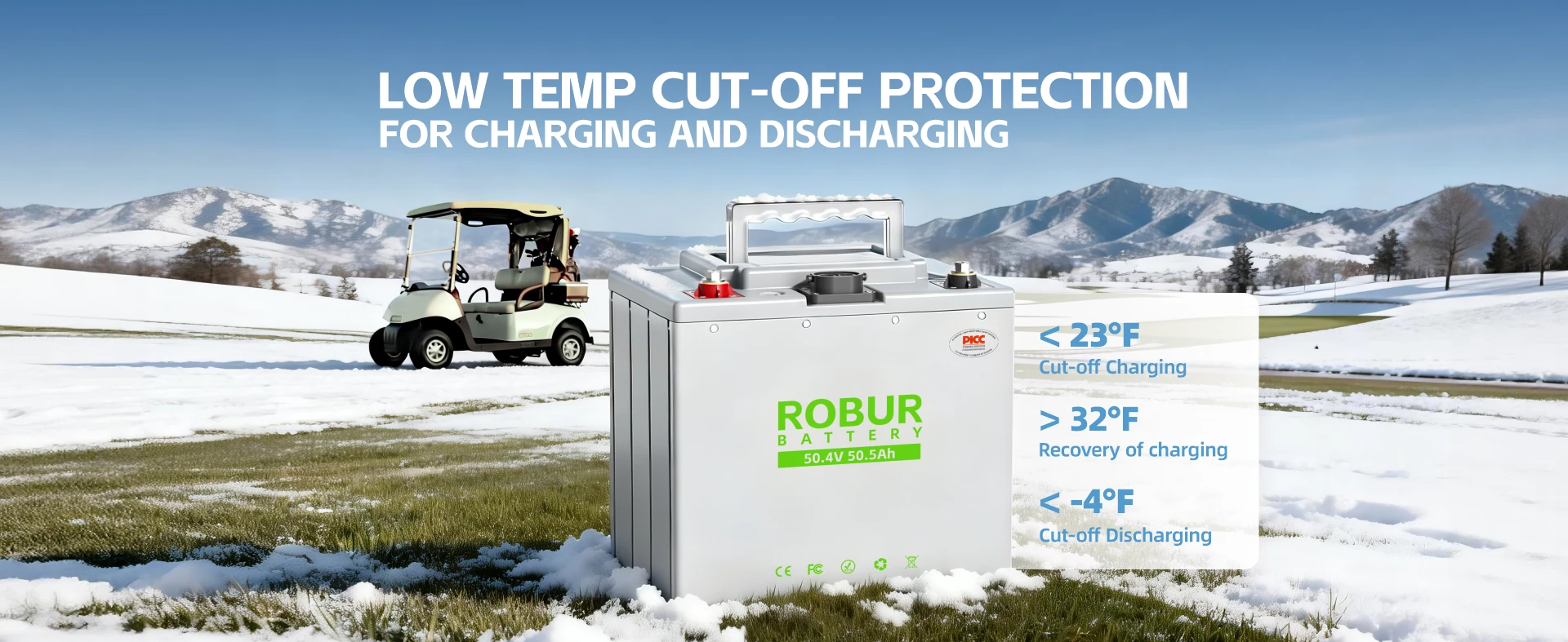 Low-temperature charging and discharging cut-off protection